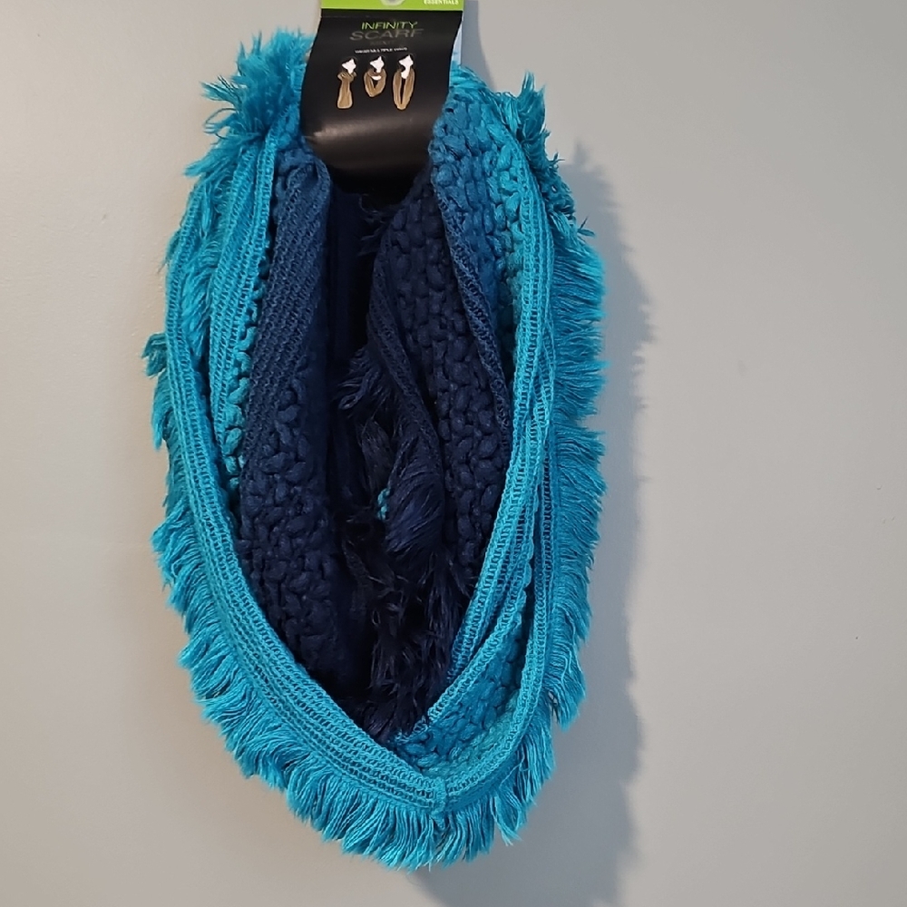 NFINITY Vibrant Blue and Navy Scarf